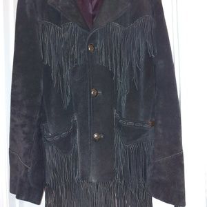 Vintage Men's suede jacket.